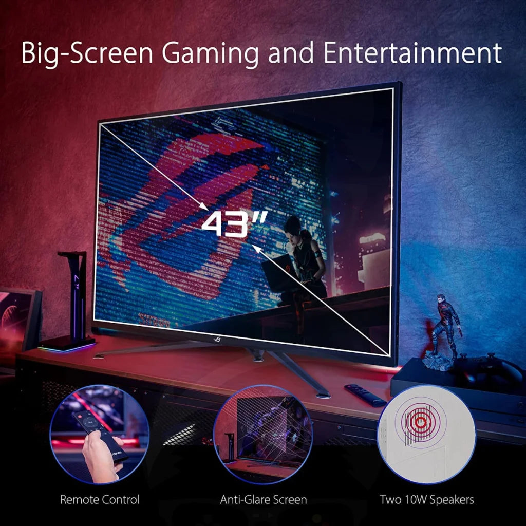 ASUS ROG Strix XG43UQ 43” 4K HDR 144Hz 1ms HDR HDMI 2.1 Sync & FreeSync™ ASUS ROG Strix XG43UQ 43” 4K HDR 144Hz 1ms HDR HDMI 2.1 Sync & FreeSync™